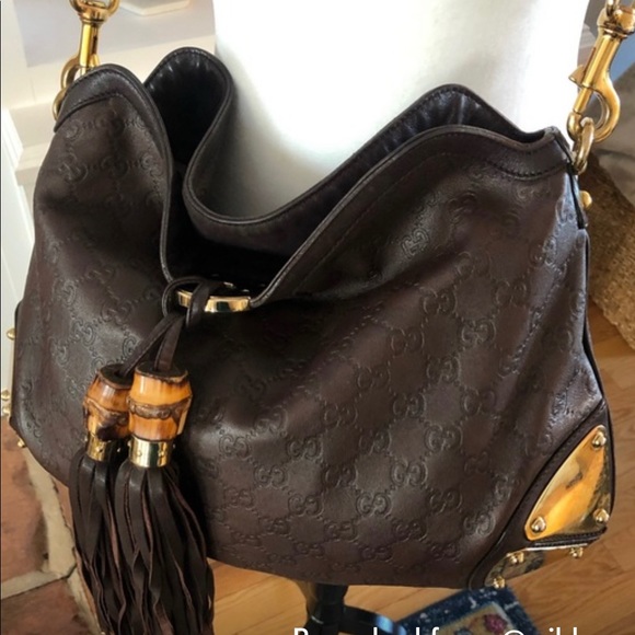 ✨GUCCI✨ Large Guccissima Leather Tassel Hobo Bag - Picture 4 of 8